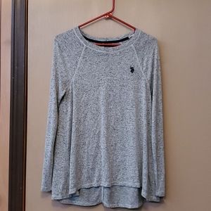Gray women's polo